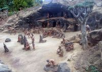 The town of La Orotava in Tenerife. Village Guanche reconstituted. Click to enlarge the image.