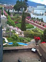 The town of La Orotava in Tenerife. Gardens. Click to enlarge the image.