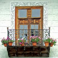 The town of La Orotava in Tenerife. Casa Mendez. Click to enlarge the image.