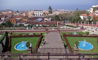 The town of La Orotava in Tenerife. Jardins de la Quinta Roja. Click to enlarge the image.
