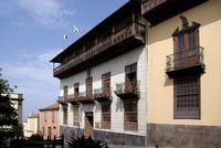 The town of La Orotava in Tenerife. Casa de los Balcones. Click to enlarge the image.
