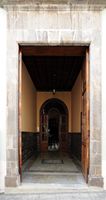 The town of La Orotava in Tenerife. Casa Lugo y Massieu. Click to enlarge the image.