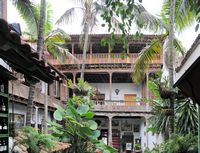 The town of La Orotava in Tenerife. Casa de los Balcones. Click to enlarge the image.