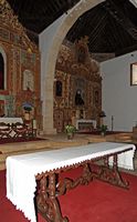 The town of Pájara in Fuerteventura. The church naves choirs Notre Dame. Click to enlarge the image.