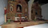 The town of Pájara in Fuerteventura. The church naves choirs Notre Dame. Click to enlarge the image.