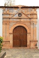 The town of Pájara in Fuerteventura. Frontside of the first nave of the Church of Our Lady (author Frank Vincentz). Click to enlarge the image.