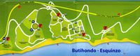 The town of Pájara in Fuerteventura. Map of the village of Esquinzo. Click to enlarge the image.