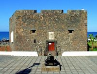 The town of Puerto de la Cruz in Tenerife. Castillo San Felipe. Click to enlarge the image.