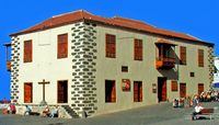 The town of Puerto de la Cruz in Tenerife. Royal Customs. Click to enlarge the image.
