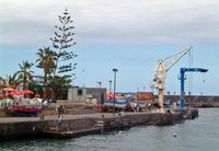 The town of Puerto de la Cruz in Tenerife. Le port. Click to enlarge the image.