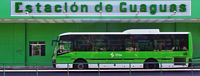 The town of Puerto de la Cruz in Tenerife. Bus Station. Click to enlarge the image.