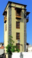 The town of Puerto de la Cruz in Tenerife. Torre ventoso. Click to enlarge the image.