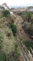 The town of Puerto de la Cruz in Tenerife. The ravine Martiánez. Click to enlarge the image.