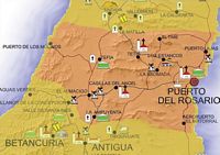 The town of Puerto del Rosario in Fuerteventura. The town of Puerto del Rosario. Click to enlarge the image.