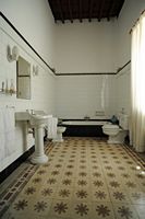 The town of Puerto del Rosario in Fuerteventura. Bathroom of the house of Miguel de Unamuno. Click to enlarge the image.