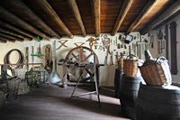 The Ethnographic Museum Tanit in San Bartolomé in Lanzarote. cooperage. Click to enlarge the image.