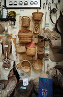 The Ethnographic Museum Tanit in San Bartolomé in Lanzarote. Basketry. Click to enlarge the image.