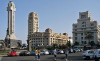 The town of Santa Cruz de Tenerife. Palacio insular. Click to enlarge the image.