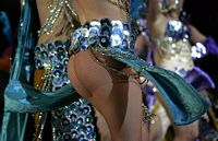 The town of Santa Cruz de Tenerife. Carnival. Click to enlarge the image.