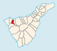 The town of El Tanque in Tenerife. Village location (author Jerbez). Click to enlarge the image.