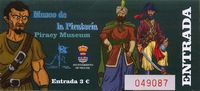 Castle St. Barbara in Teguise in Lanzarote. Entrance ticket from the Piracy Museum. Click to enlarge the image.