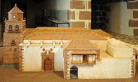 La ville de Teguise à Lanzarote. Maquette de l'église Notre-Dame. Cliquer pour agrandir l'image.