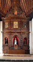 La ville de Teguise à Lanzarote. Retable de l'ancienne église Saint-François. Cliquer pour agrandir l'image.