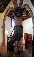 La ville de Teguise à Lanzarote. Chaire de l'ancienne église Saint-François. Cliquer pour agrandir l'image.