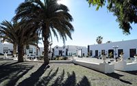 La ville de Teguise à Lanzarote. La Plaza de la Constitución. Cliquer pour agrandir l'image.