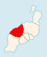 The town of Tinajo in Lanzarote. Village location (author Jerbez). Click to enlarge the image.