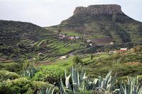 The town of Valle Gran Rey in La Gomera. La Fortaleza. Click to enlarge the image.