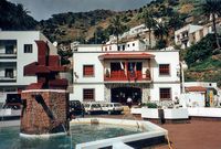 La ville de Vallehermoso à La Gomera. L'Hôtel de Ville. Cliquer pour agrandir l'image.