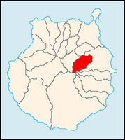 La ville de Valsequillo à Grande Canarie. Situation de la commune (auteur Wesisnay). Cliquer pour agrandir l'image.