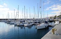 The town of Yaiza in Lanzarote. The marina of Puerto Calero. Click to enlarge the image.