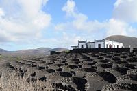 The town of Yaiza in Lanzarote. La Bodega La Geria. Click to enlarge the image.