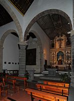 The town of Yaiza in Lanzarote. Church Choir Our Lady of Remedies. Click to enlarge the image.