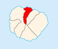 The city of Agulo in La Gomera. Village location (Jerbez author)