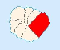 The town of San Sebastián in La Gomera. Village location