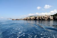 L'île de Lokrum en Croatie. Côte rocheuse. Cliquer pour agrandir l'image dans Adobe Stock (nouvel onglet).