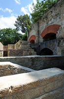 Le parc national de la Krka en Croatie. Les ruines de la centrale hydroélectique Jaruga I sur la Krka. Cliquer pour agrandir l'image dans Adobe Stock (nouvel onglet).