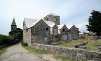 Le village de Škrip, île de Brač en Croatie. Le palais Radojković. Cliquer pour agrandir l'image dans Adobe Stock (nouvel onglet).