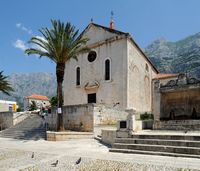 La ville de Makarska en Croatie. La cathédrale Saint-Marc. Cliquer pour agrandir l'image dans Adobe Stock (nouvel onglet).