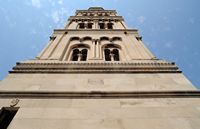 The bell-tower of the cathedral of Split. Click to enlarge the image in Adobe Stock (new tab).