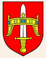 Le comté de Šibenik-Knin en Croatie. Écusson du comté de Sibenik-Knin. Cliquer pour agrandir l'image.