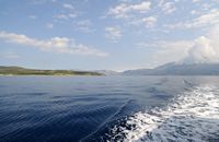L'île de Brač en Croatie. Le chenal de Brač. Cliquer pour agrandir l'image.