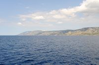 L'île de Brač en Croatie. La côte sud-est de l'île de Brač. Cliquer pour agrandir l'image.