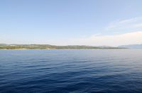 L'île de Brač en Croatie. La pointe est de l'île de Brač. Cliquer pour agrandir l'image.