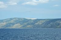 L'île de Brač en Croatie. Une carrière sur la côte sud. Cliquer pour agrandir l'image.