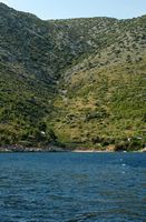 L'île de Brač en Croatie. Cultures sur la côte sud. Cliquer pour agrandir l'image.