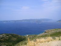 L'île de Korčula en Croatie. Partie sud. Cliquer pour agrandir l'image.